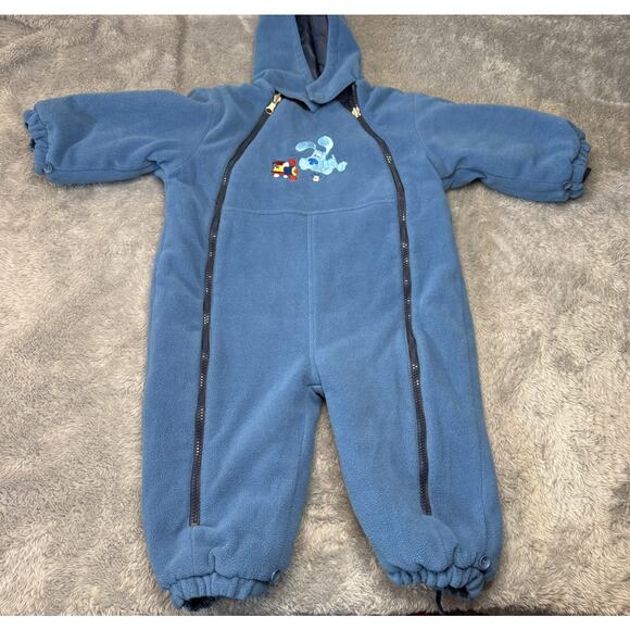 Blue's Clues VTG Retro Y2K Snow Suit Baby 12-18 Month Reversible Embroidered - Picture 6 of 9